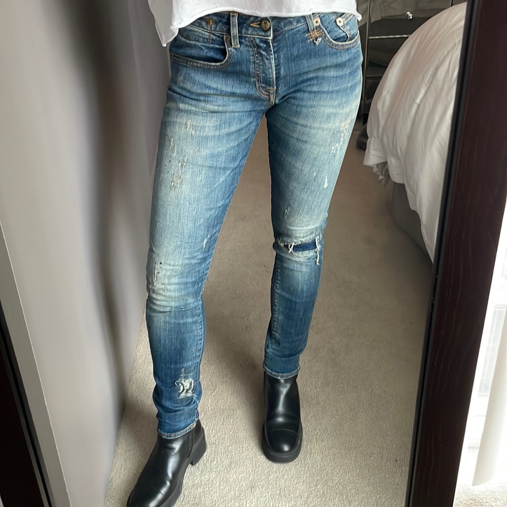 R13 Alison Crop Jeans, Size 25